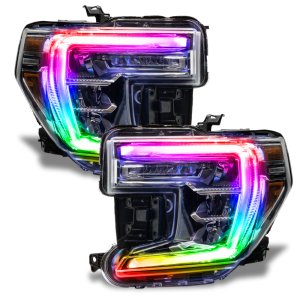GMC Sierra 1500 Headlight DRL Upgrade Kit - ORACLE Lighting - ColorSHIFT w/o Controller - RGB+W - `19-`21